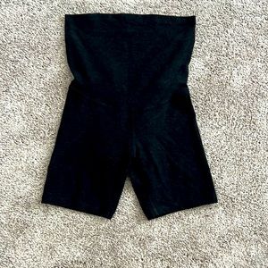 Beyond yoga beyond the bump biker maternity shorts